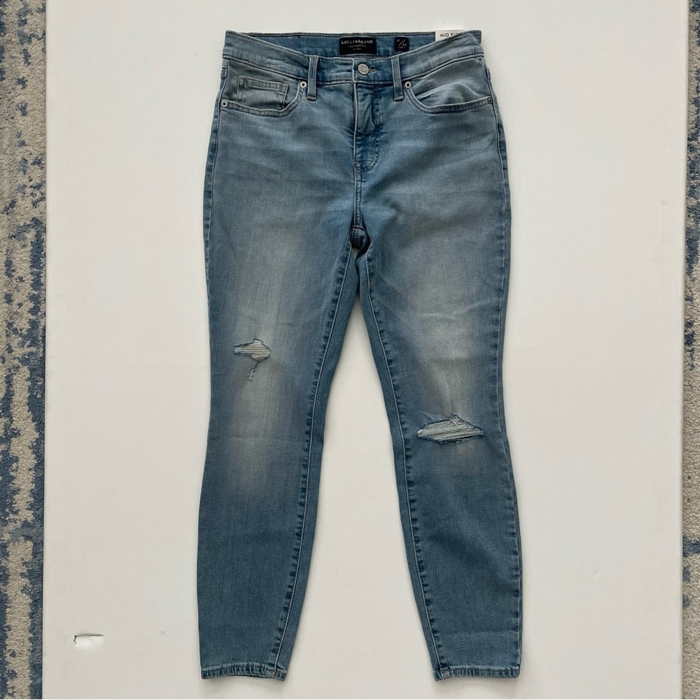 Lucky Brand Women’s AVA Mid Rise Skinny Jeans Size 6 / 28 Ankle